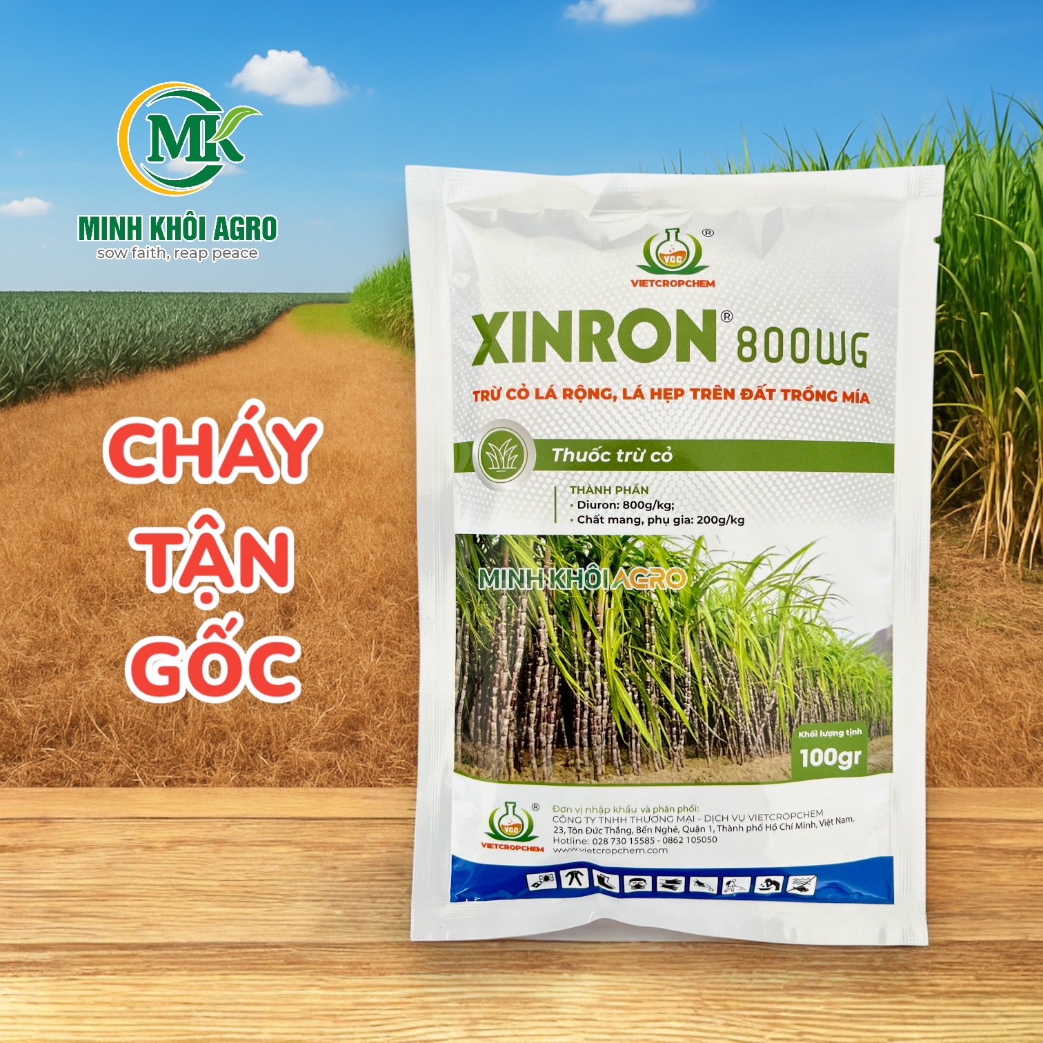 Thuốc trừ cỏ Xinron 800WG - Gói 100g